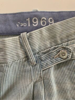 #70 GAP 1969 Light Blue Striped Jeans